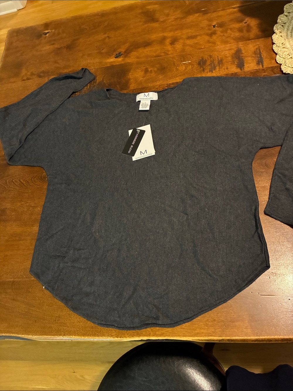 Magaschoni Charcoal Pullover Sweater